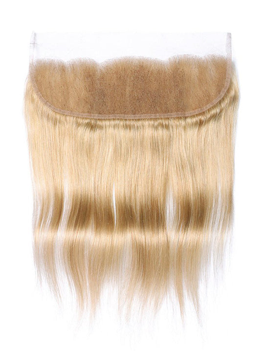 Ash Blonde Bundles With 5x5 13x4 Lace Frontal Closure Straight Human Hair