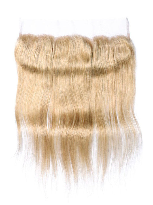 Ash Blonde Bundles With 5x5 13x4 Lace Frontal Closure Straight Human Hair