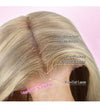 Kisslove Blonde Balayage On Warm Brown 3D Body Wave 360 Lace Wigs Invisi Drawstring Cap Hat Wig