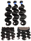Body Wave 3 Bundles With 13*4 HD Lace Frontal Closure 10A Brazilian Human Hair Weave - KissLove Hair