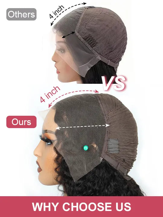 Kinky Curly Hair 13x4 HD Lace Frontal Wig Pre Plucked Pull and Go Glueless Real HD Lace Wig - KissLove Hair