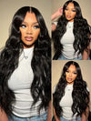 Pre-Bleached Knots Body Wave 13x4 HD Full Lace Frontal Wig Upgrade Ready to Go Wigs - KissLove Hair