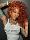 BOGO KissLove Copper Brown 5x5 13x4 Lace Front Wig Body Wave & Jerry Curly Hair