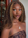 BOGO KissLove Ombre Highlight T Part 6x6x1.5 Lace Front Wig Body Wave Jerry Curl Hair
