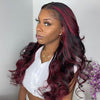 BOGO Balayage Highlight Wigs 13x4 Lace Frontal Colored Human Hair Wigs 180% Density