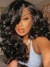 Bouncy Ocean Wave Glueless 13x4 13x6 Lace Frontal Wig Pre Plucked Human Hair Wigs