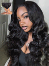 Bouncy Ocean Wave Glueless 13x4 13x6 Lace Frontal Wig Pre Plucked Human Hair Wigs
