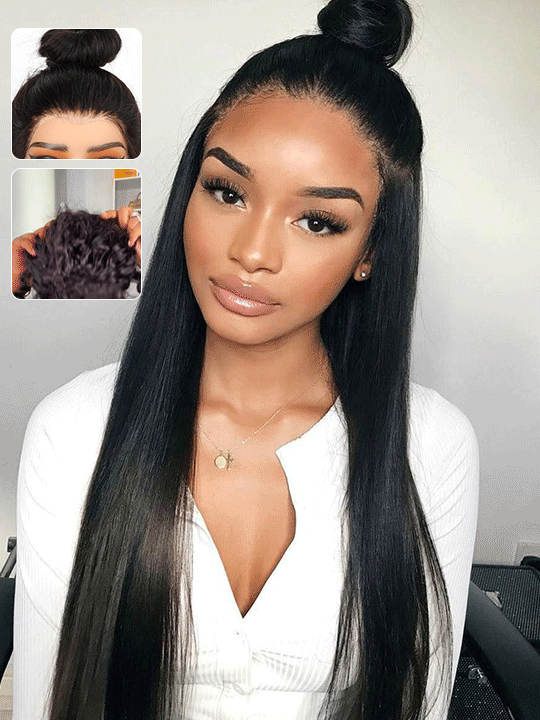 [2 Wigs=$179] Invisi Drawstring 360 Lace Wig Body Wave + Straight Hair