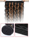 Brown Bayalage Bundles With 5x5 13x4 Lace Frontal Closure Body Wave Human Hair