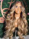 P4/613 P6/613 Brown Hair With Blonde Highlights 3D Body Wave 13x4 Lace Frontal Wigs - KissLove Hair