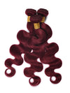 Burgundy Bundles With 5x5 13x4 Lace Frontal Closure Body Wave Human Hair