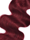 Burgundy Bundles With 5x5 13x4 Lace Frontal Closure Body Wave Human Hair