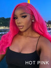 Barbie Pink Color Wig Pre Plucked 3D Body Wave 13x4 Lace Front Human Hair Wigs - KissLove Hair