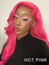 Barbie Pink Color Wig Pre Plucked 3D Body Wave 13x4 Lace Front Human Hair Wigs - KissLove Hair