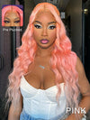 Barbie Pink Color Wig Pre Plucked 3D Body Wave 13x4 Lace Front Human Hair Wigs - KissLove Hair