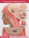 Blonde Wig Barbie Pink/Purple/Silver Grey Straight Hair 13x4 Lace Front Wig Colored Wigs - KissLove Hair
