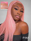 Blonde Wig Barbie Pink/Purple/Silver Grey Straight Hair 13x4 Lace Front Wig Colored Wigs - KissLove Hair