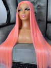 Blonde Wig Barbie Pink/Purple/Silver Grey Straight Hair 13x4 Lace Front Wig Colored Wigs - KissLove Hair