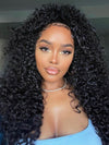 Jerry Curly Full 13x6 Lace Wig Transparent Lace Frontal Wigs 14A Natural Hair - KissLove Hair