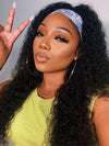 Jerry Curly Hair Headband Wig Glueless 10A Brazilian Virgin Hair Human Hair Wigs - KissLove Hair