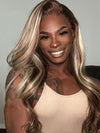 P4/613 P6/613 Brown Hair With Blonde Highlights 3D Body Wave 13x4 Lace Frontal Wigs - KissLove Hair