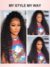 Kisslove Invisi-Drawstring Cap 360 Lace Wig Deep Wave Glueless Human Hair Wigs - Kisslove Hair