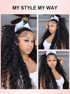 Kisslove Invisi-Drawstring Cap 360 Lace Wig Deep Wave Glueless Human Hair Wigs - Kisslove Hair