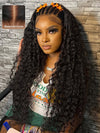 Kisslove Invisi-Drawstring Cap 360 Lace Wig Deep Wave Glueless Human Hair Wigs - Kisslove Hair
