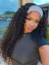 Deep Wave Headband Wig 10-28inch Glueless Human Hair Wigs - KissLove Hair