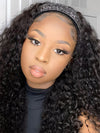 Deep Wave Headband Wig 10-28inch Glueless Human Hair Wigs - KissLove Hair