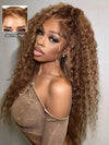 Kisslove Upgraded Invisi-Drawstring 360 Lace Wig Deep Wave Brown Highlights Human Hair Wigs - Kisslove Hair