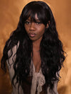 [Flash Deal] Body Wave Full Machine Made Wig With Bangs 100% Human Hair