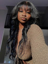 [Flash Deal] Body Wave Full Machine Made Wig With Bangs 100% Human Hair
