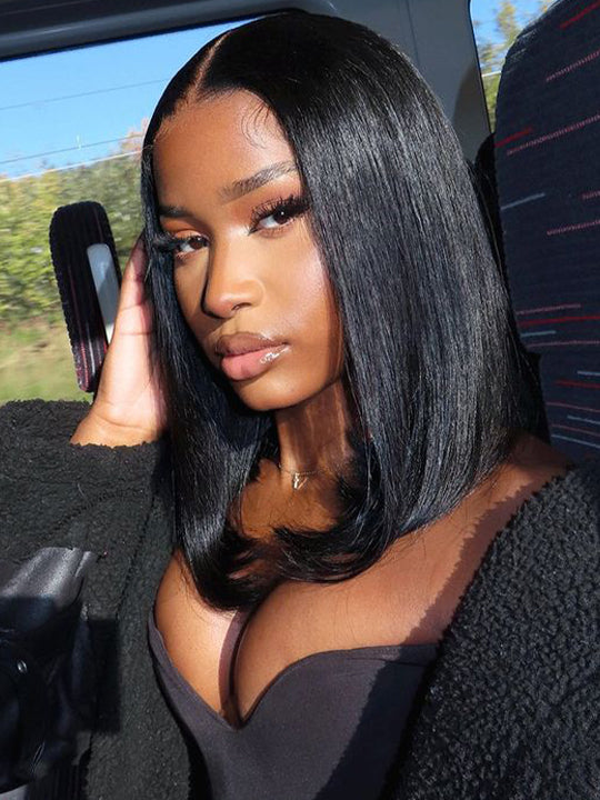 [Flash Deal] Short Bob Wig Glueless Lace Wig 100% Human Hair
