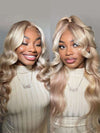 [Flash Sale] Ash Blonde Hair 13x4 Transparent Lace Front Wig 250% Density