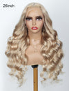 [Flash Sale] Ash Blonde Hair 13x4 Transparent Lace Front Wig 250% Density