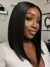 BOGO: Straight Bob 13x4 Lace Frontal Wig 14A Brazilian Virgin Human Hair Wigs - KissLove Hair