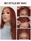 [Wear & Go] Breathable Air Wig Reddish Brown 5x5 13x4 Lace Front Human Hair Wigs