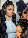 Full Lace Wig Body Wave Brazilian Human Hair Wigs Pre Plucked Real Scalp Invisi-Drawstring Cap - KissLove Hair