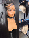 Brazilian Straight Hair Full Lace Wig Transparent Lace Invisi Drawstring Glueless Human Hair Wigs - KissLove Hair
