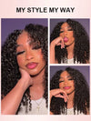 [Clearance] Jerry Curly V Part Wig Glueless Human Hair Wigs 14~28inch - KissLove Hair