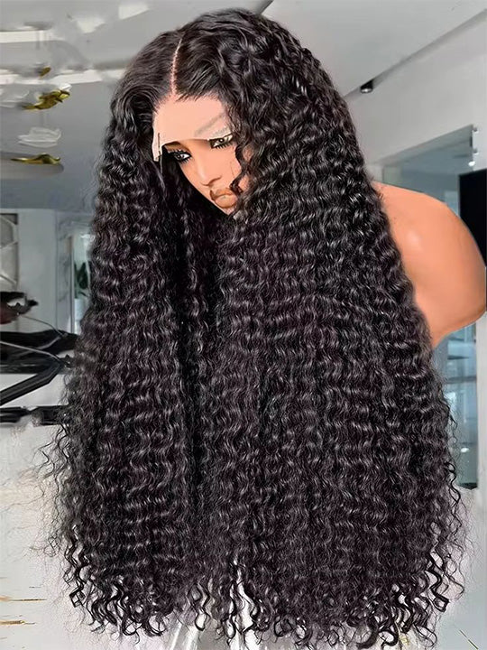 13x6 HD Lace Wig Deep Wave 40 Inch Long Human Hair Wigs Ear to Ear Full Lace Frontal Wig