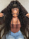 13x6 Lace Frontal Wig Deep Wave 36 38 40 Inch Ear to Ear Full Lace Frontal Long Human Hair Wigs - KissLove Hair