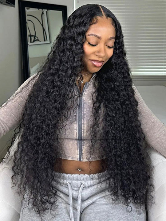38 40 Inches Long Wig Pre Plucked 13x4 Transparent Lace Frontal Wig Glueless Wigs - KissLove Hair