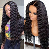 Crimped Hair 5*5 HD Lace Wig Loose Deep Wave 14A Brazilian Virgin Human Hair Wigs - Kisslove Hair