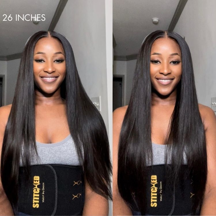 Bleached Knots 5*5 HD Lace Wig Bone Straight Hair 14A Brazilian Virgin Human Hair Wigs - Kisslove Hair