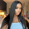 Bleached Knots 5*5 HD Lace Wig Bone Straight Hair 14A Brazilian Virgin Human Hair Wigs - Kisslove Hair