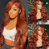 BOGO KissLove Copper Brown 5x5 13x4 Lace Front Wig Body Wave & Jerry Curly Hair