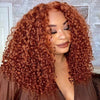 BOGO KissLove Copper Brown 5x5 13x4 Lace Front Wig Body Wave & Jerry Curly Hair