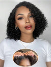 Kisslove Hair Jerry Curly Short Bob Wigs 13x4 HD Lace Front Human Hair Short Bob Wigs